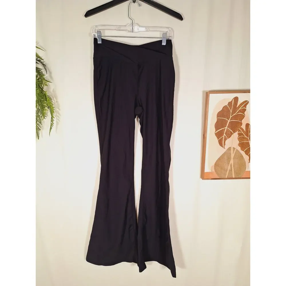 Halara Women's Black Business Causal Flaired Stretchy Dress Pants - Picture 1 of 4